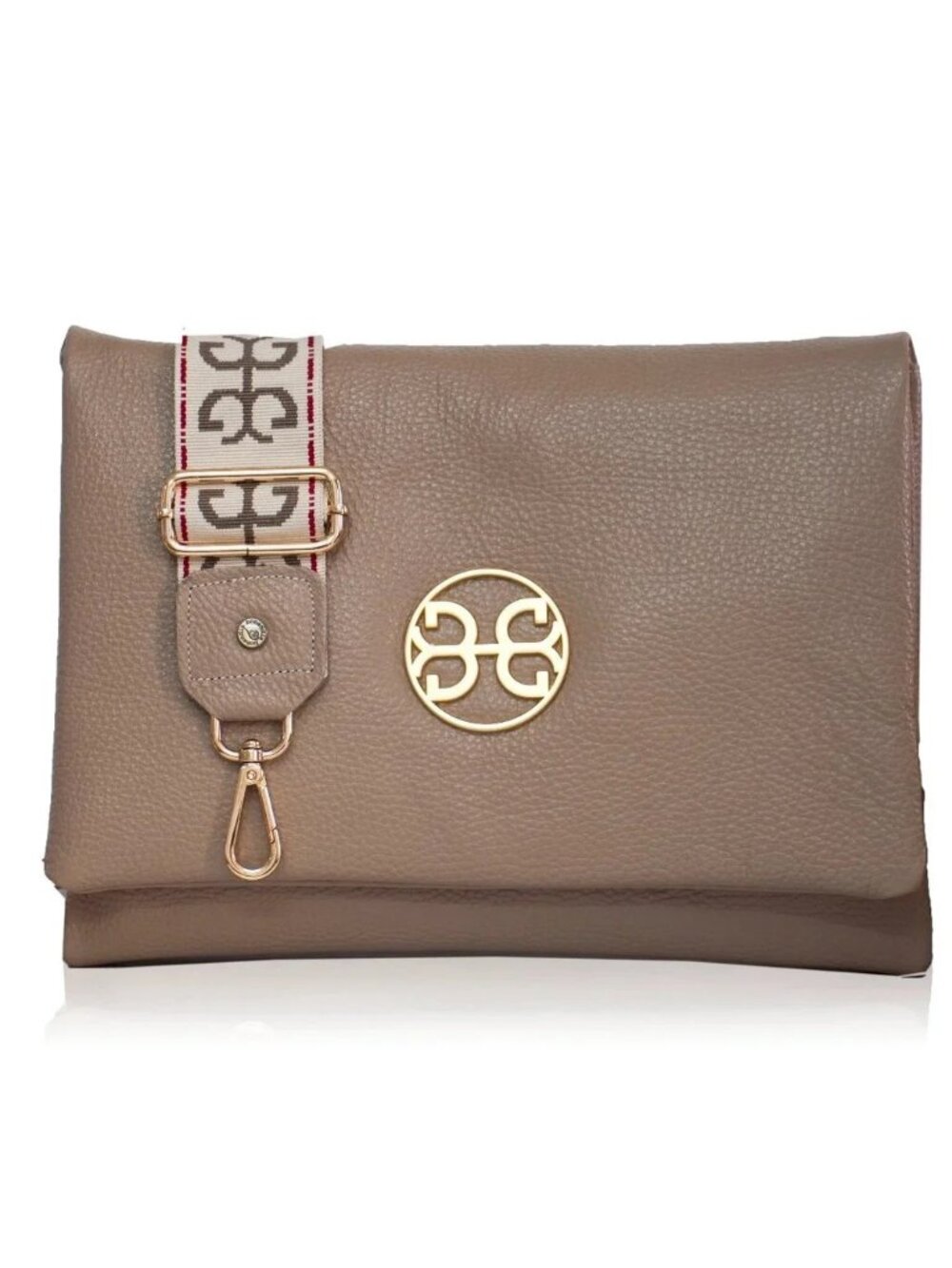 NWT ✅ Bonendis Milena Leather Crossbody Designer Bag - Taupe ✨NWT